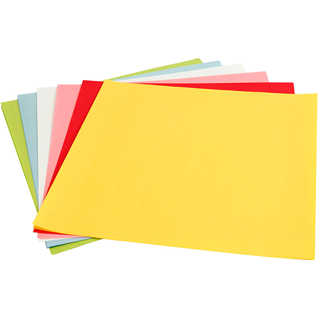 Creativ company lantern paper, sheet 30x30 cm, 80 gr, standard colors, 12 sheets 1 box