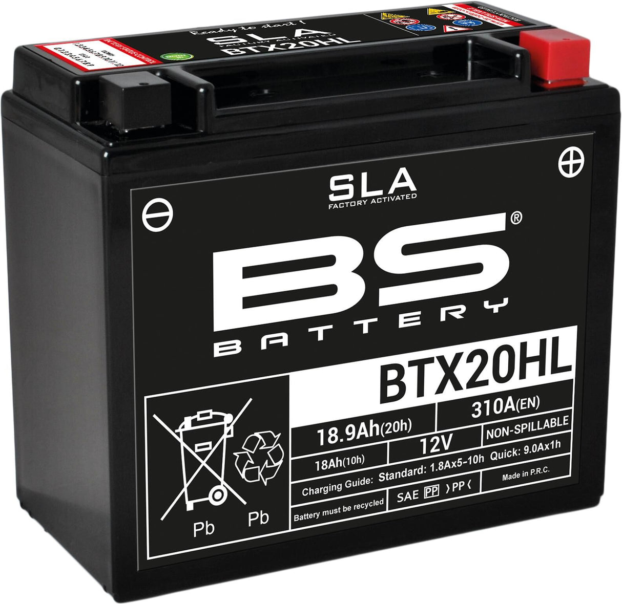 Bs-battery battery bgz20hl btx20hl btx20hl-bs . battery btx20hl bs sla