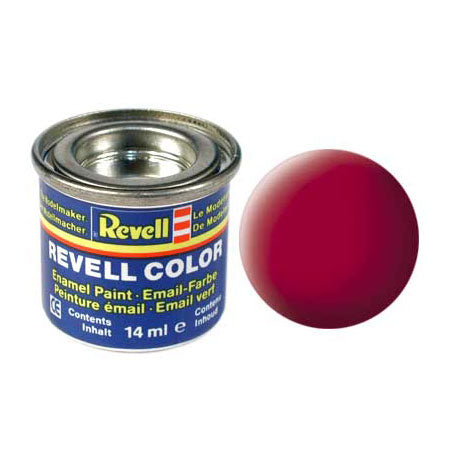 Revell Enamel Paint # 36 Carmine Dearg, Neamhlonrach