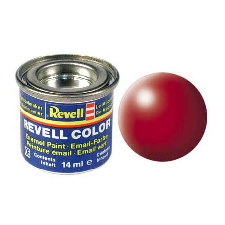 Revell Enamel Paint # 330 Fire Red, Semi-Matte