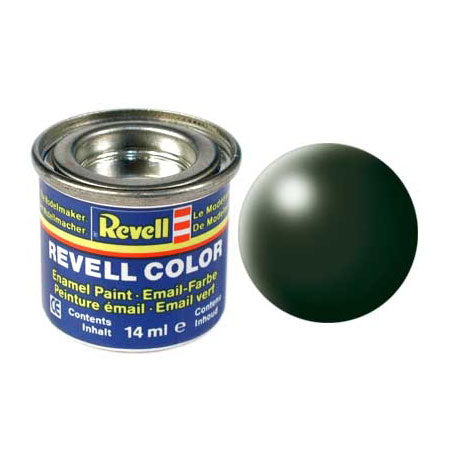 Revell Enamel Paint # 363 Dark Green, Semi-Matt