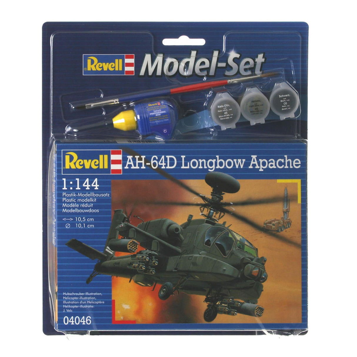 Conjunto de modelo Revell - AH -64D Longbow Apache