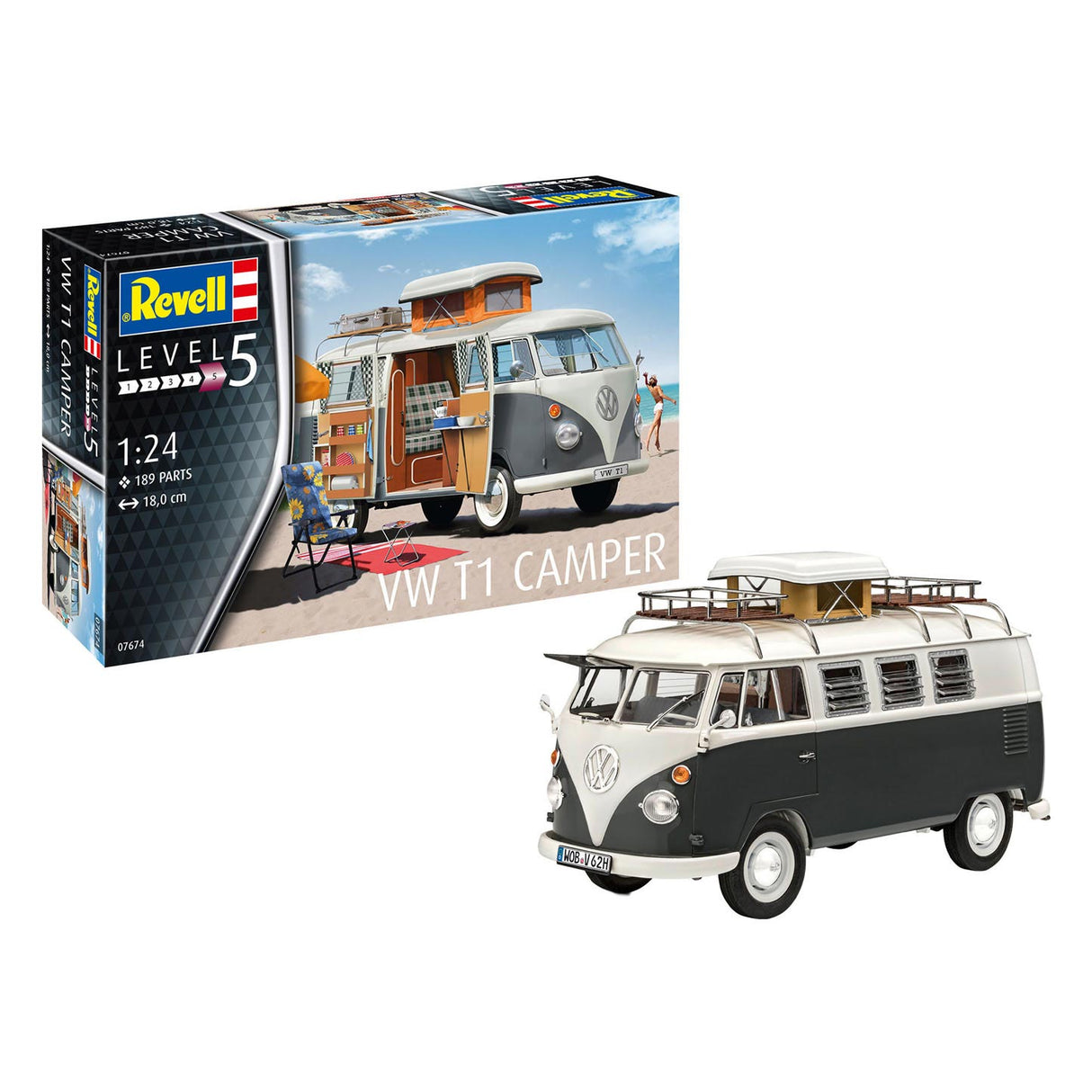 Revell vw t1 lakóautó modellkészlet