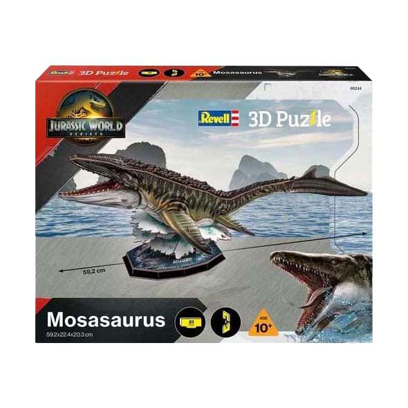 Revell 3D-Puzzle-Bausatz Jurassic World - Mosasaurus - 83 Teile.