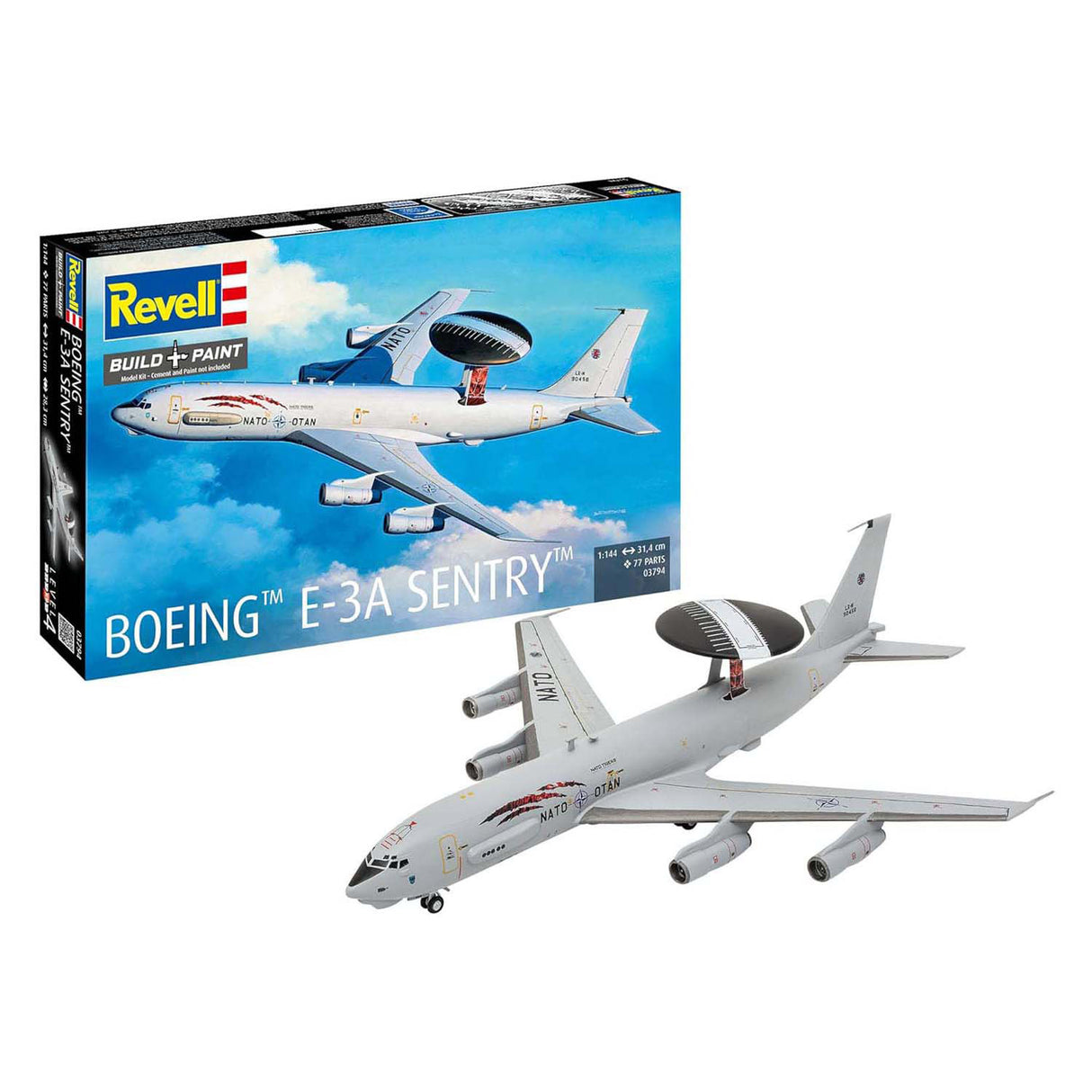 Revell model kit - boeing e-3a sentry