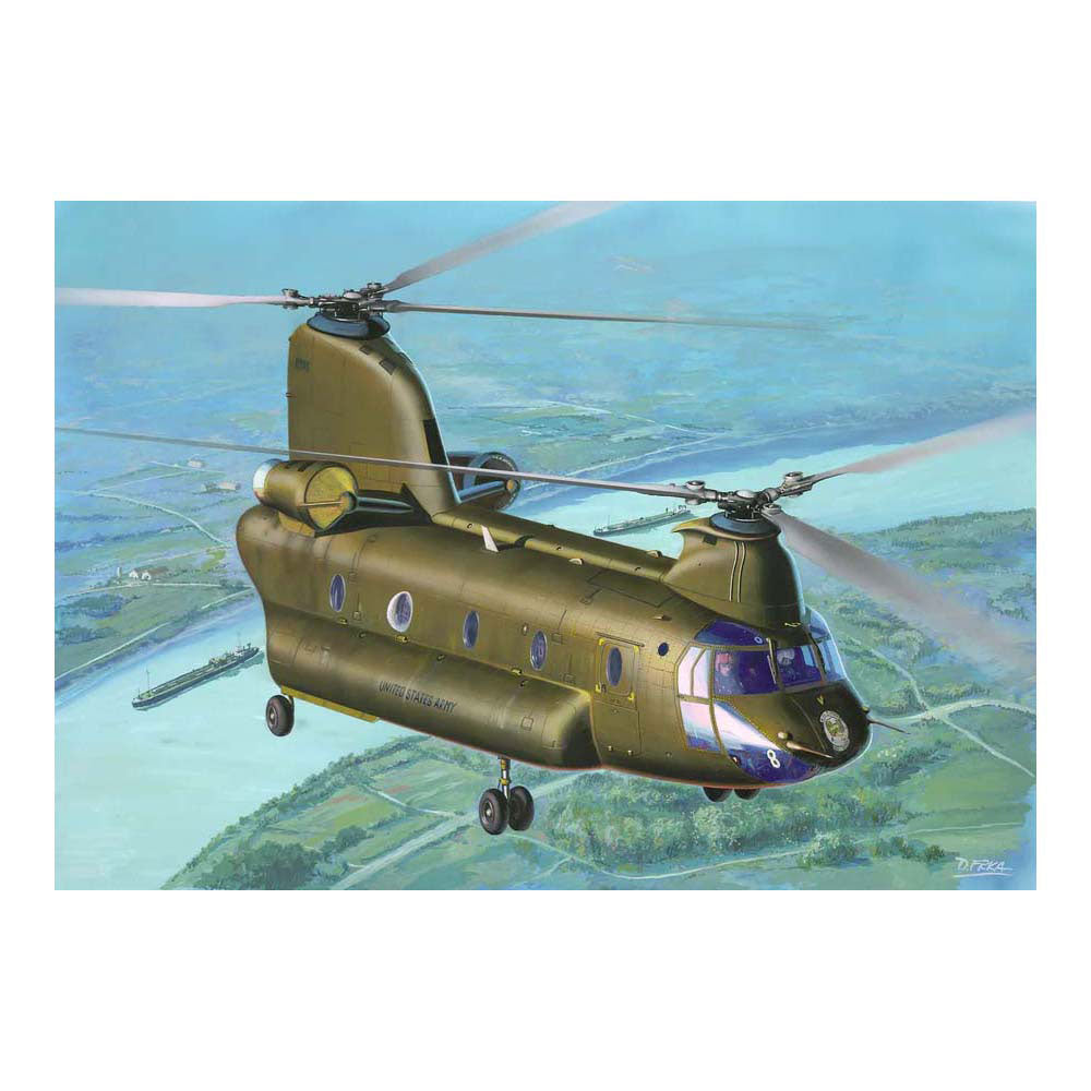 Revell modelbouwpakket - ch-47d chinook 1:144 - 104dlg.