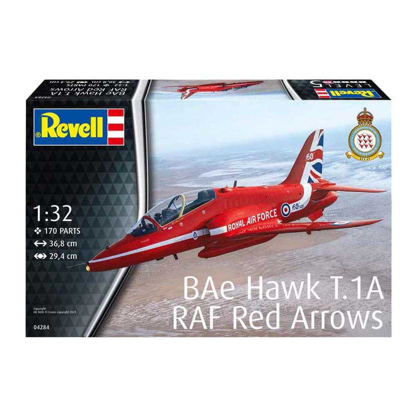 Revell modellsats - bae hawk t.1a - röda pilar 1:32 - 170st.