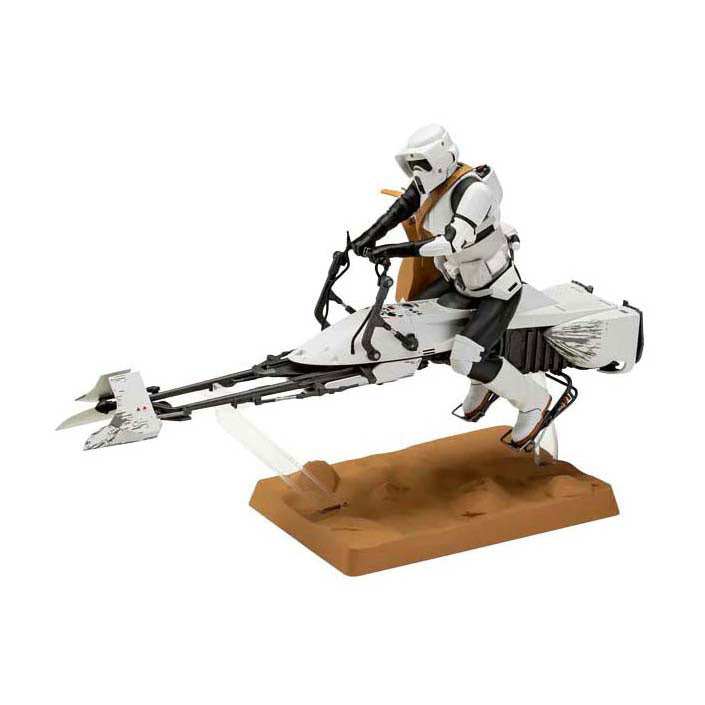 Revell modell kit star wars - speeder bike the mandalorian 1:12 - 102 st.