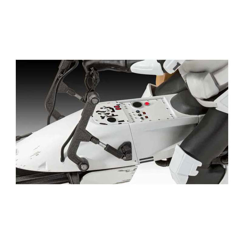 Revell modelbouwpakket star wars - speeder bike the mandalorian 1:12 - 102dlg.