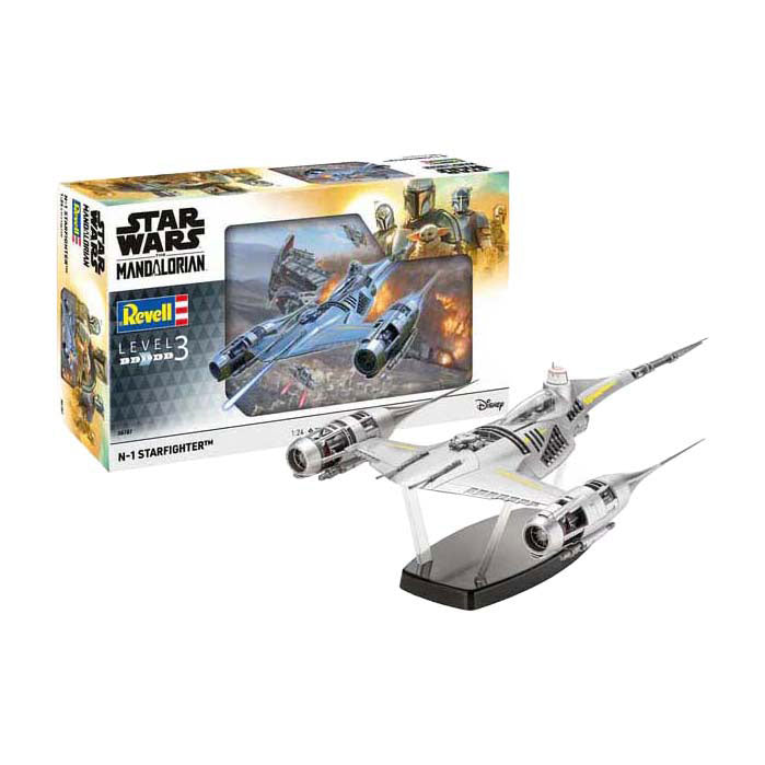 Revell modellsats star wars - n1 starfighter the mandalorian 1:24 - 77 st.
