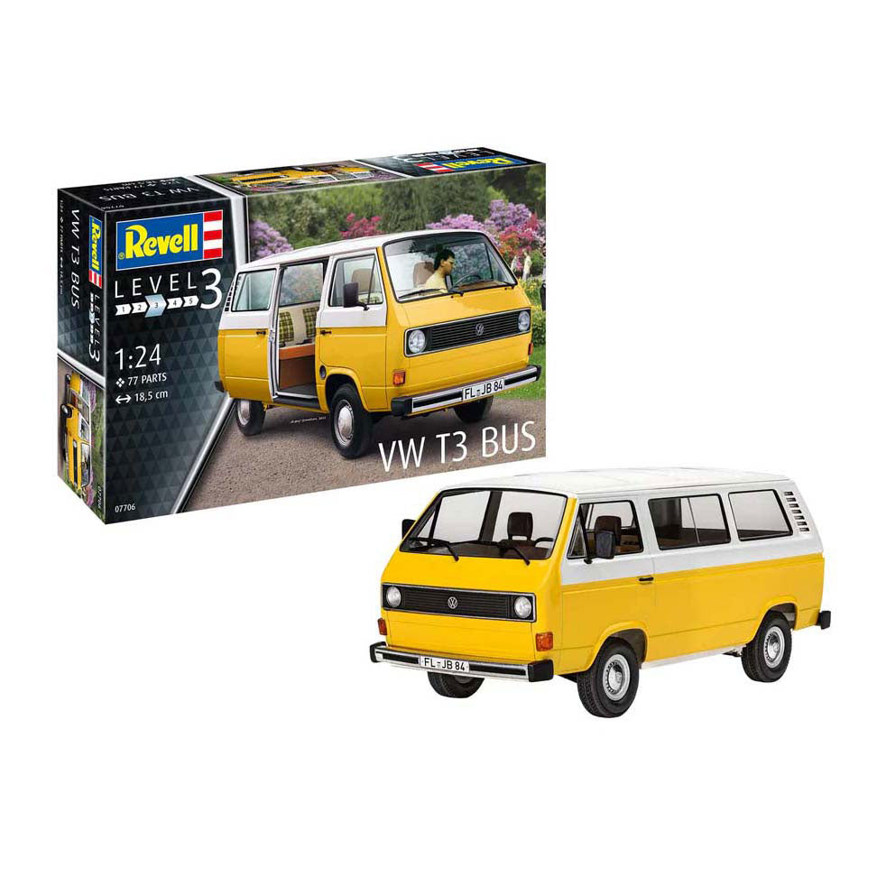 Revell modelbouwpakket - vw t3 bus 1:25 - 77dlg.