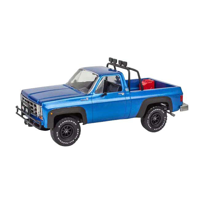 Revell modelbouwpakket - '78 chevy 4x4 pickup with go-kart 1:25