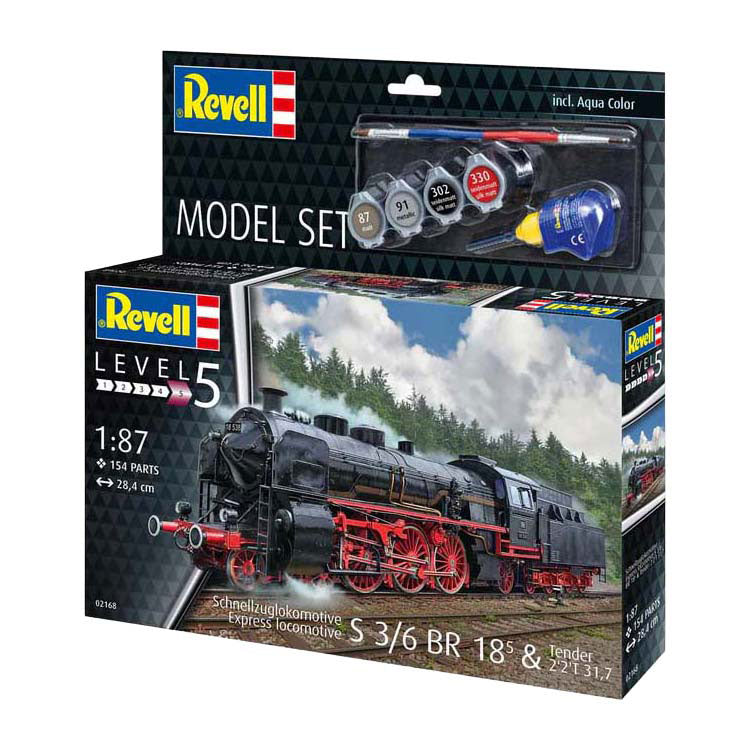 Maquette Revell - Locomotive rapide S3 6 Br18 avec tende 1:87 - 154 pcs.