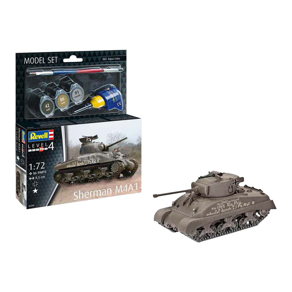 Revell modelbouwpakket - sherman m4a1 1:72 - 86dlg.