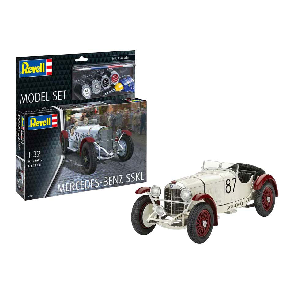 Revell modellkészlet - Mercedes-Benz SSKL 1:32 - 79db. - beleértve alapfesték színek