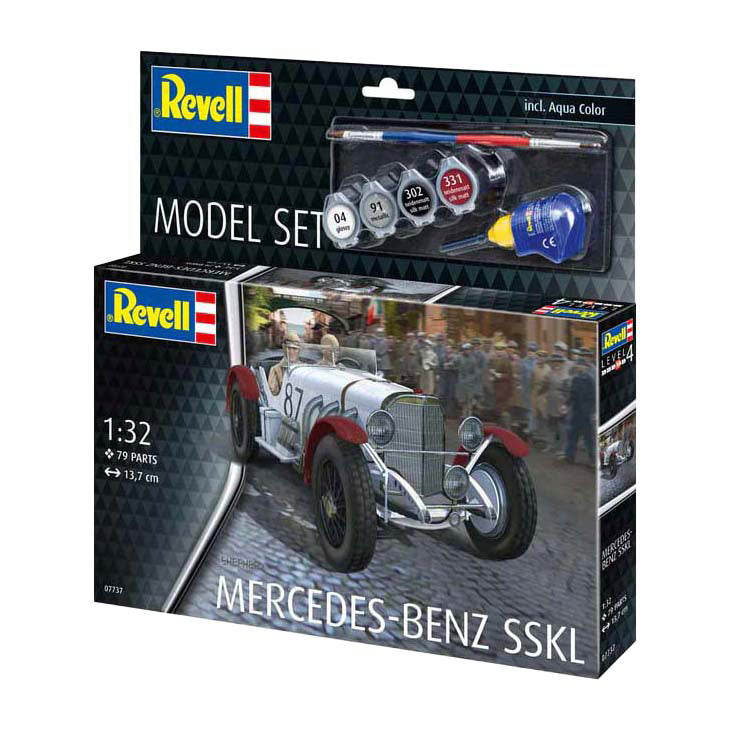 Revell modellkészlet - Mercedes-Benz SSKL 1:32 - 79db. - beleértve alapfesték színek