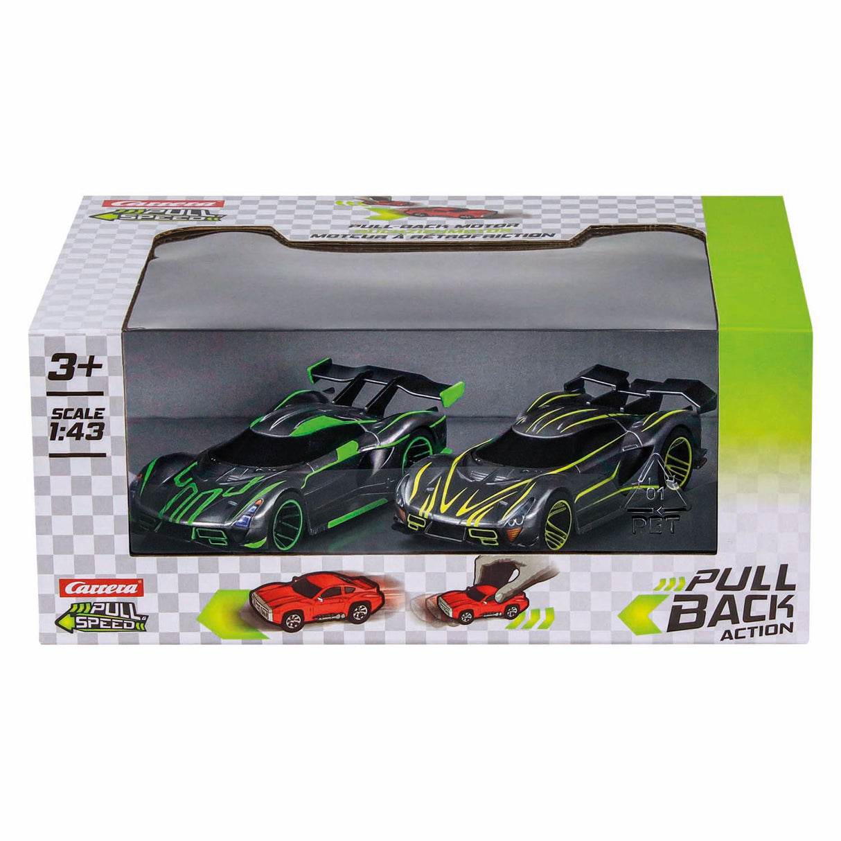 Carrera pull back hypercars twin pack - 1:43