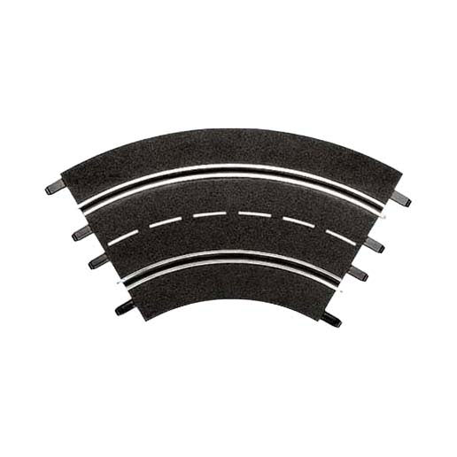 Carrera gebogen baandelen 1:24 - 3st.