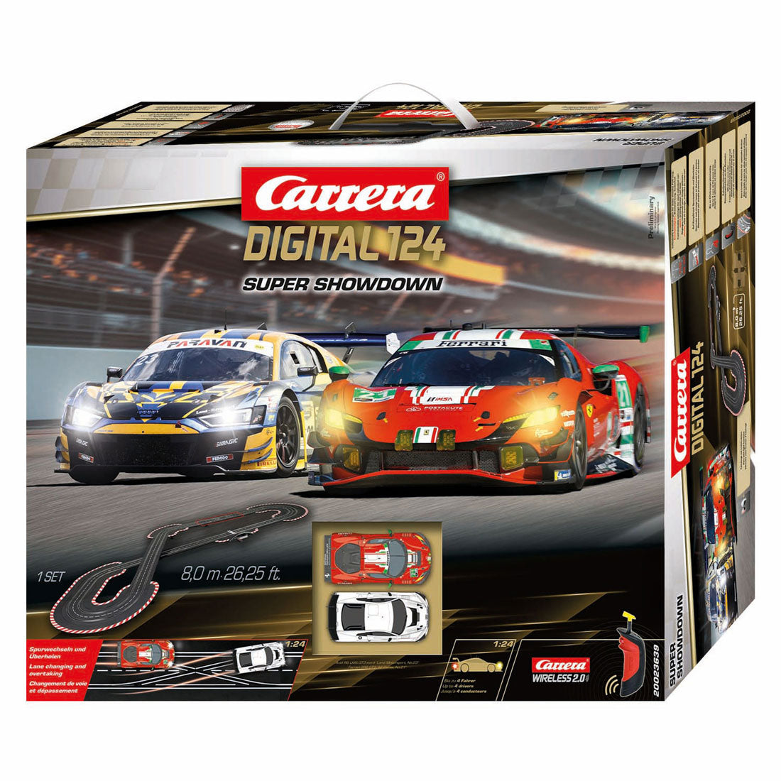 Carrera digitale racebaan 1:24 met 2 racewagens