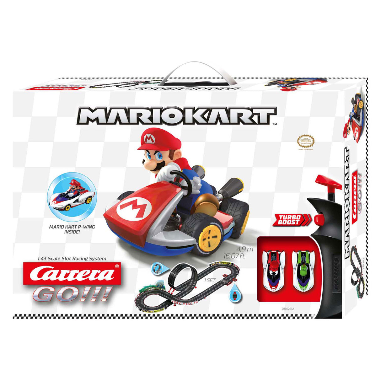 Carrera go!!! mario kart p-wing - mario vs. yoshi