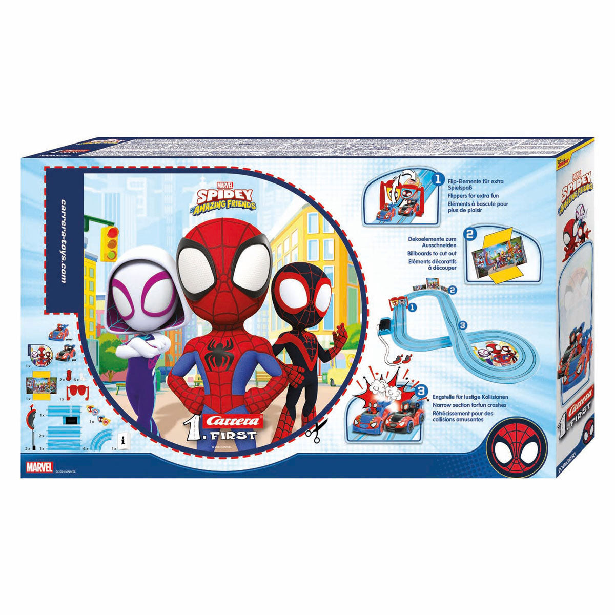 Carrera primero ve a Spidey G.