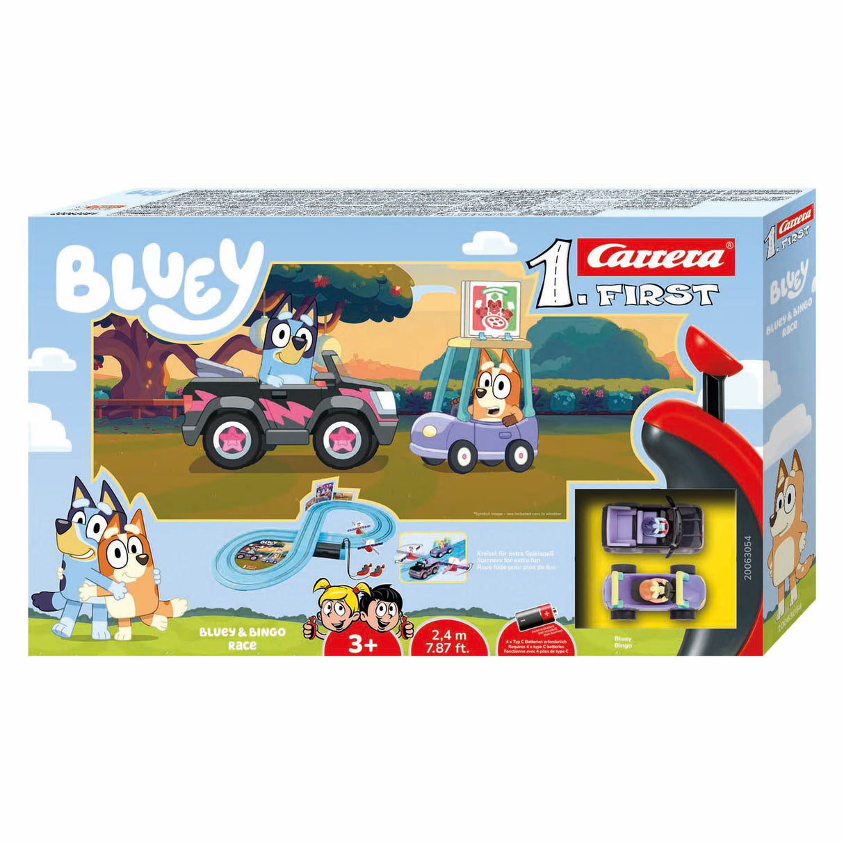 Carrera first racebaan - bluey bingo race 2,4m