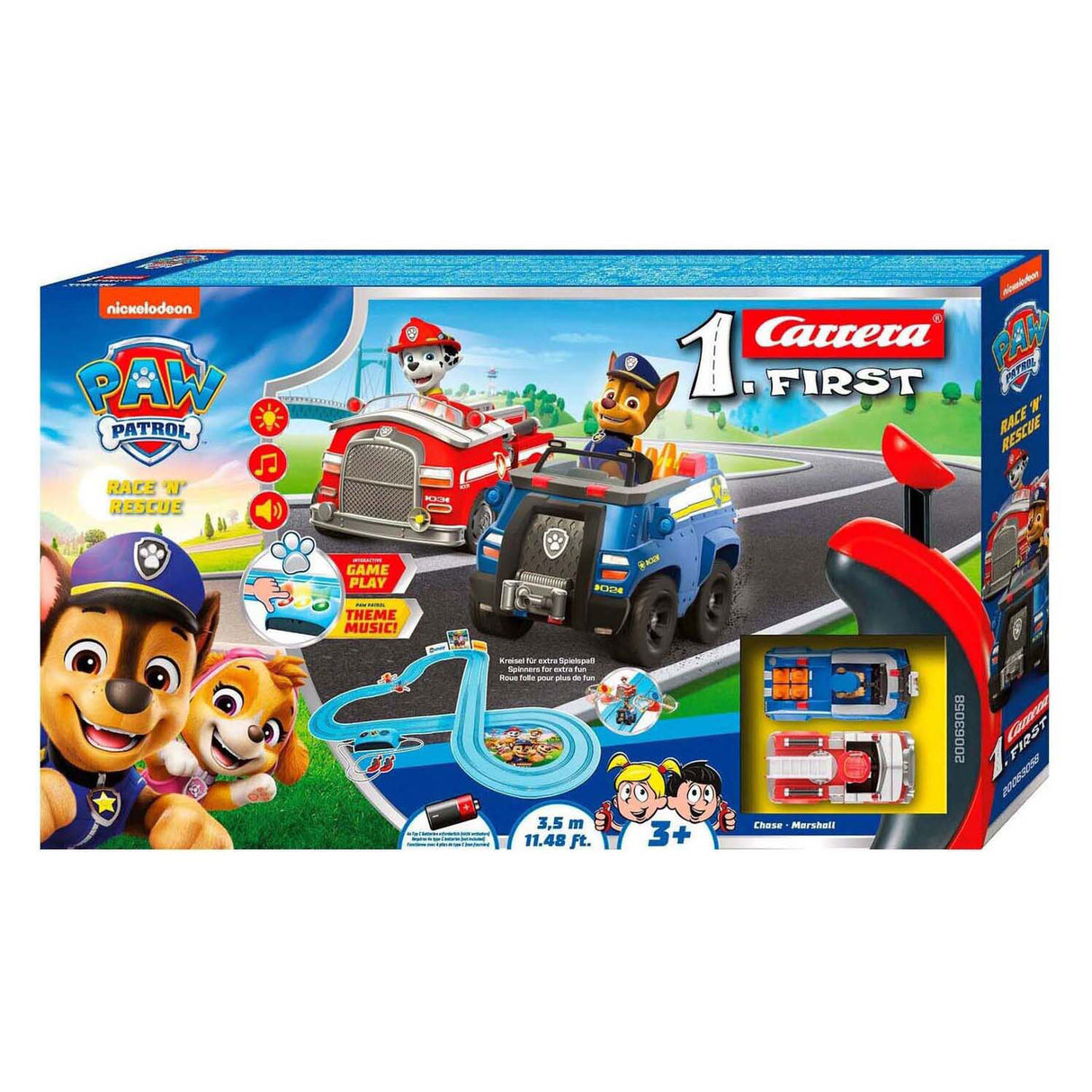 Carrera racebaan first paw patrol - race 'n' rescue