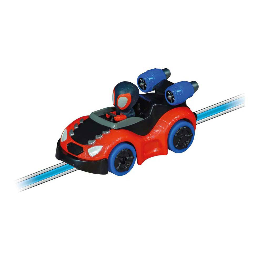 Carrera primer giro coche de carreras spiderman - 1:50