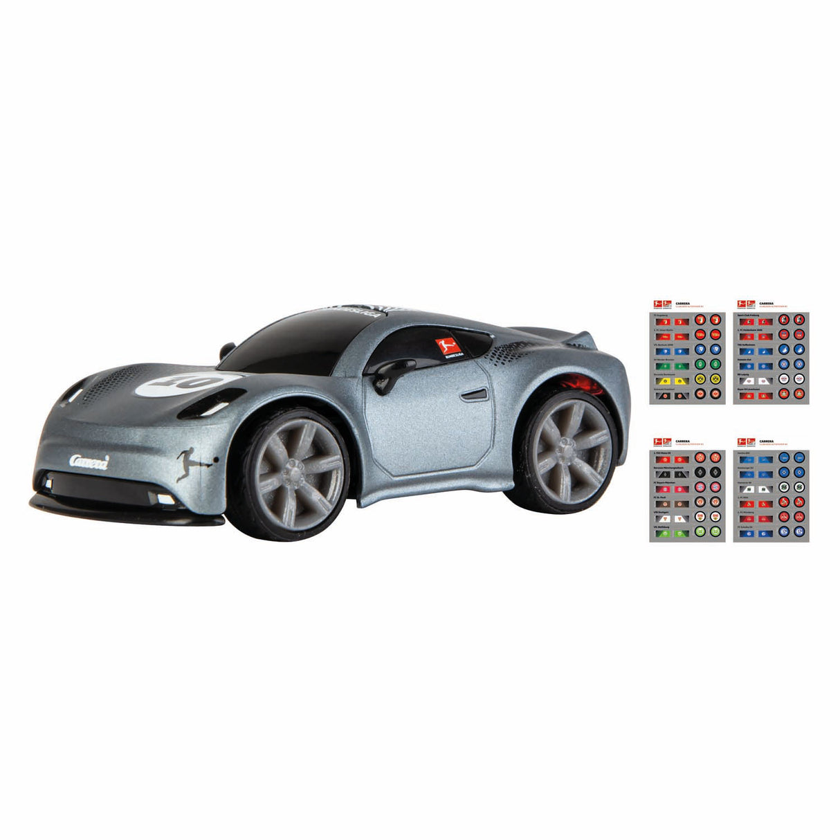 Carrera mini rc 2.4ghz bundesliga 1:43 - cinza