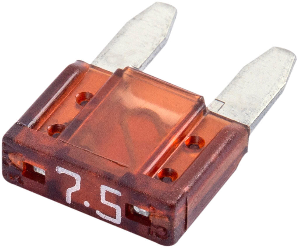 Spahn mini zekering bananenstekker flat lock 7.5a fornm f mini