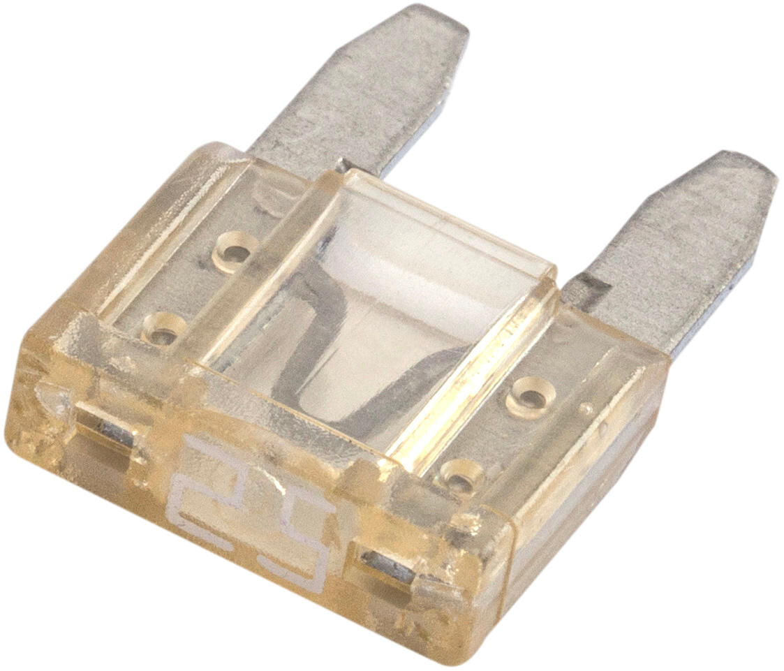 Spahn mini zekering bananenstekker flat lock 25a form f mini