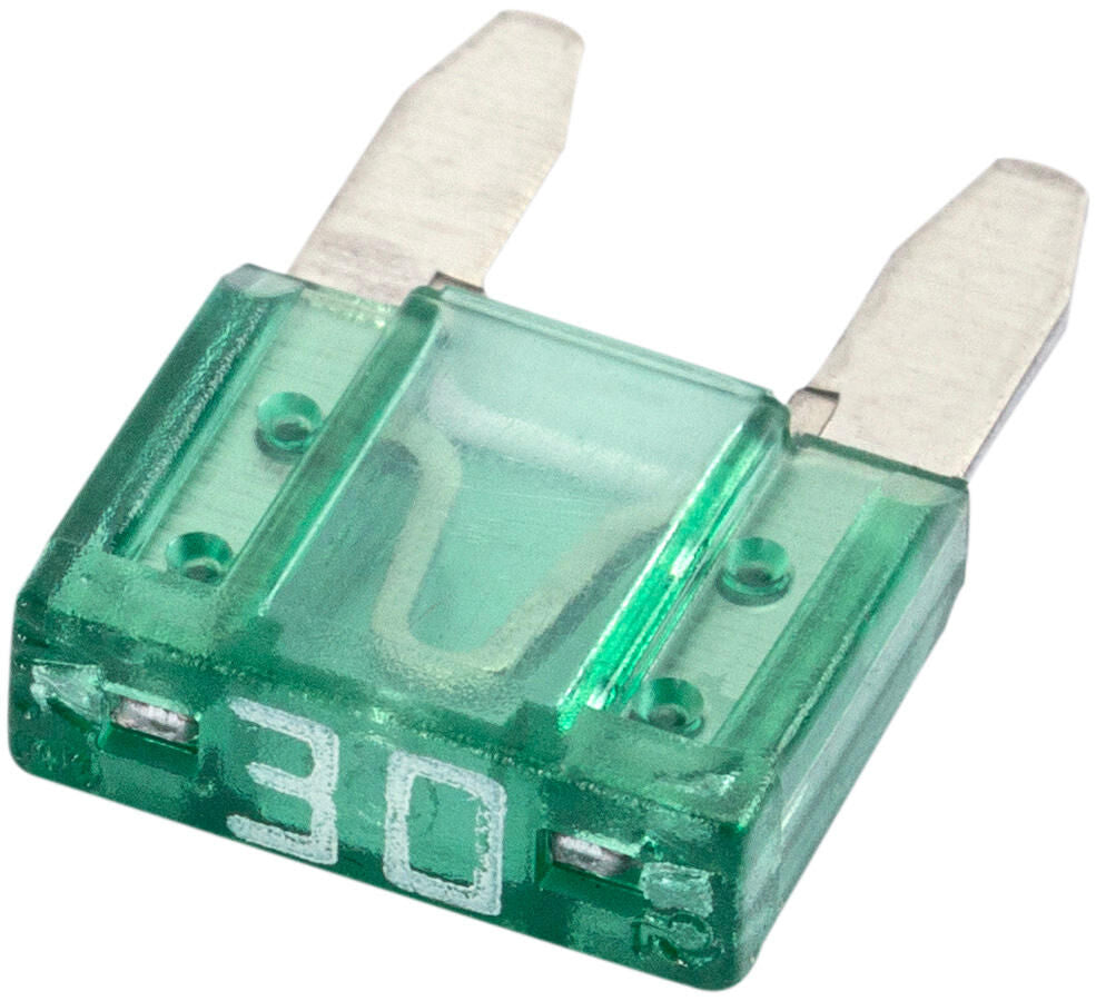 Spahn mini zekering bananenstekker flat lock 30a form f mini