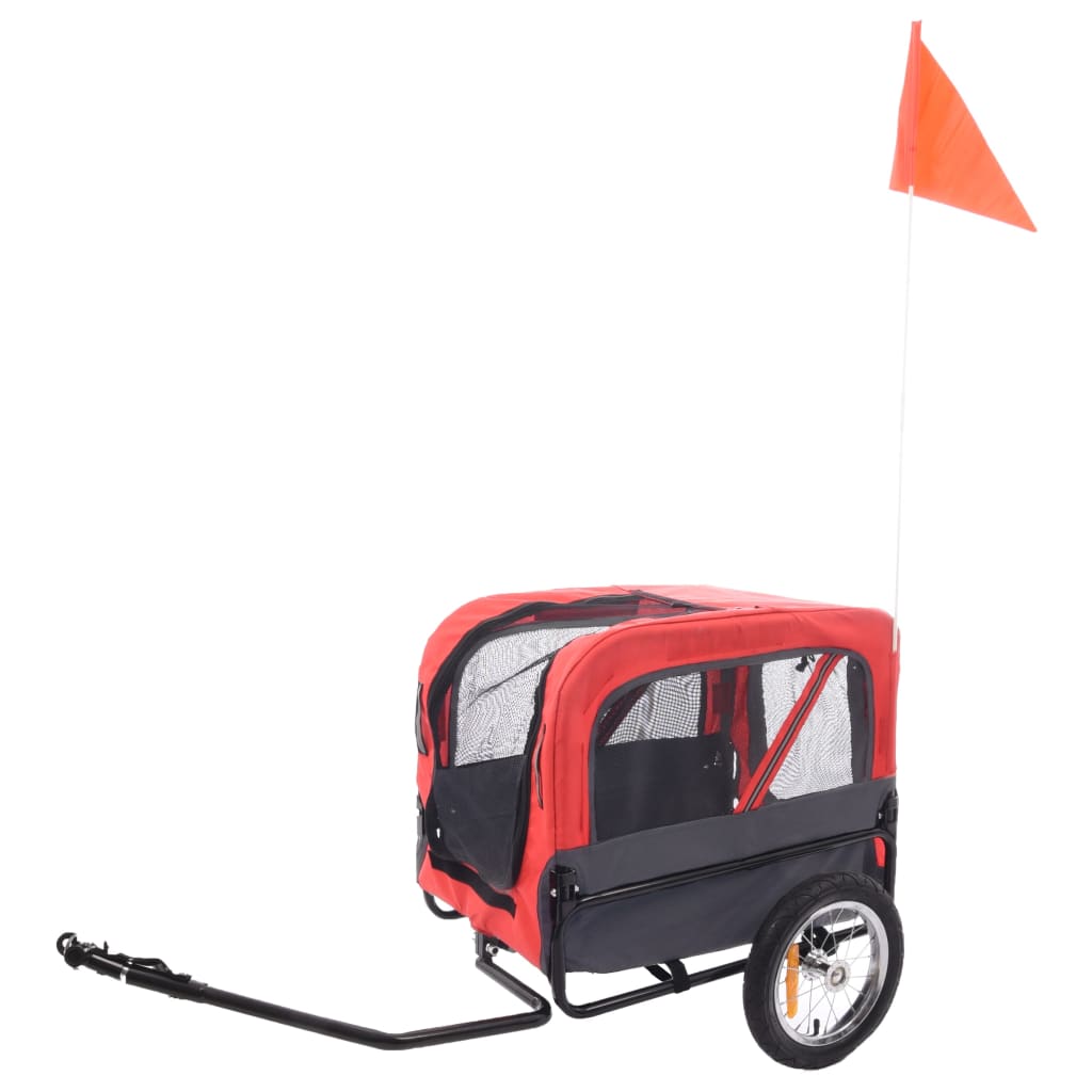 Flamingo Flamingo Hundefahrradwagen Romero 59.5x43x51 cm Rot