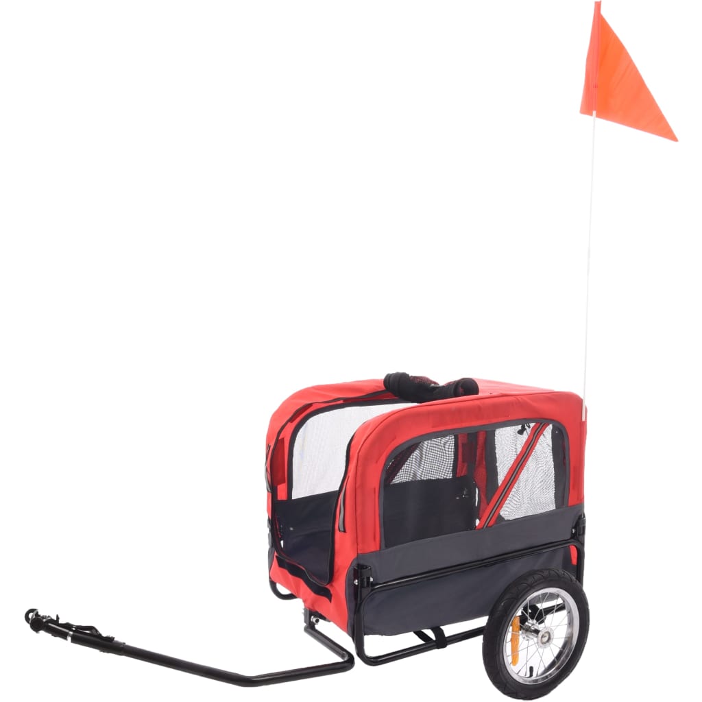 Flamingo Flamingo Hundefahrradwagen Romero 59.5x43x51 cm Rot