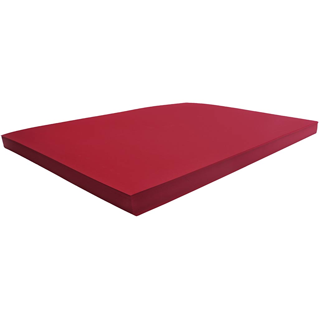 Creativ company cardboard, sheet 50x70 cm, 270 gr, Christmas red, 100 sheets 1 box