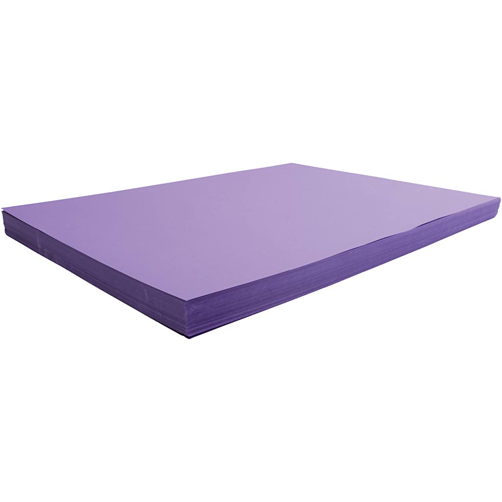 Creativ company cardboard, sheet 50x70 cm, 270 gr, purple, 100 sheets 1 box