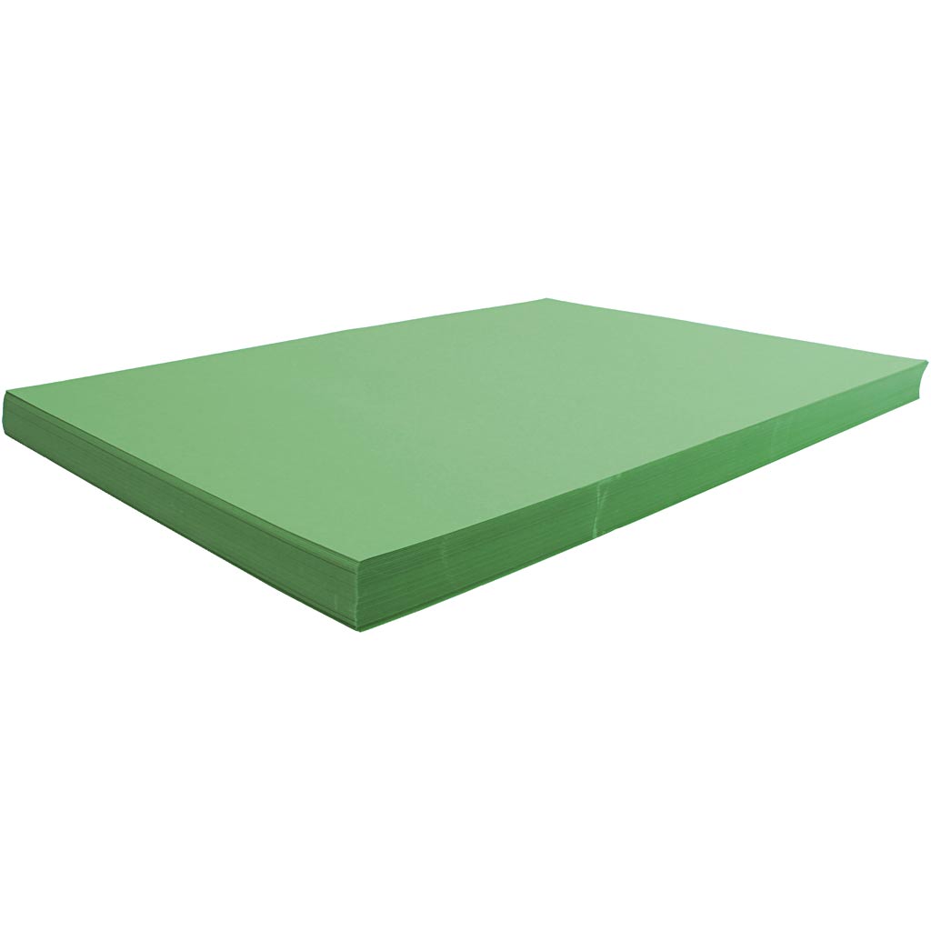 Creativ company cardboard, sheet 50x70 cm, 270 gr, grass green, 100 sheets 1 box