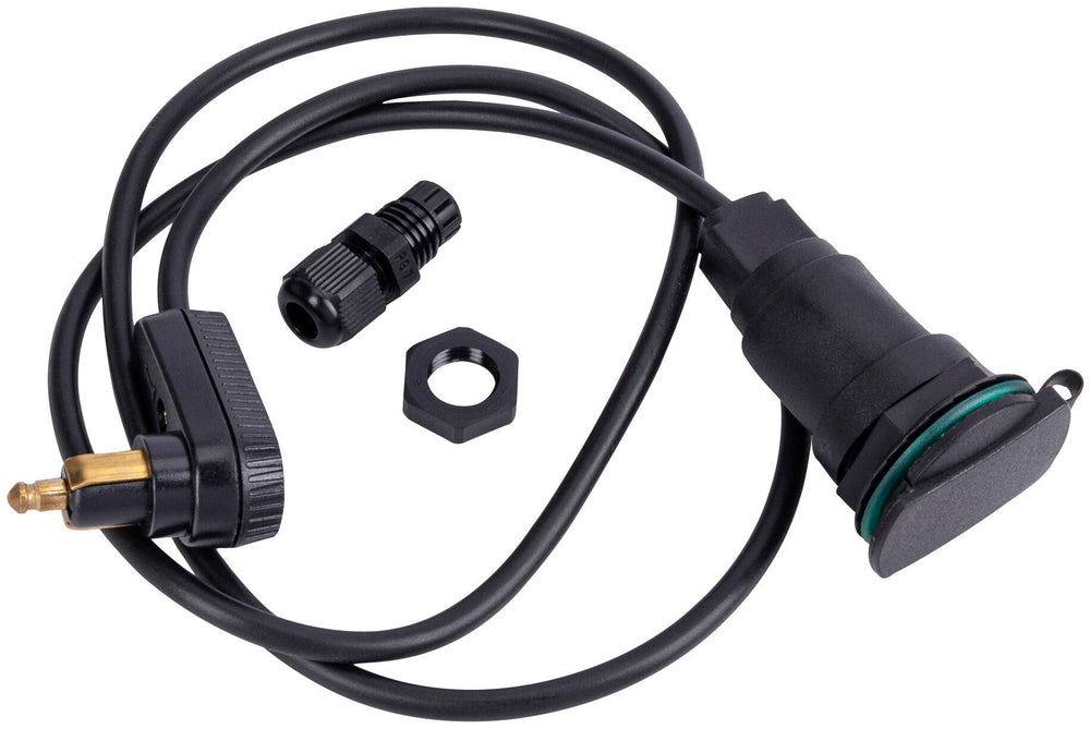 Boss bike parts boss power cable zig. tank bag cable boss din angle plug