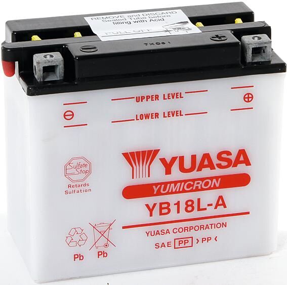 Yuasa battery yb18l-a . battery yb18l-a standard without sp