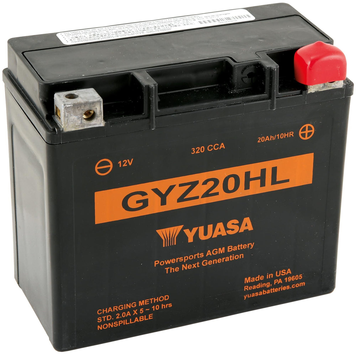 Yuasa battery gyz20hl . battery gyz20hl agm