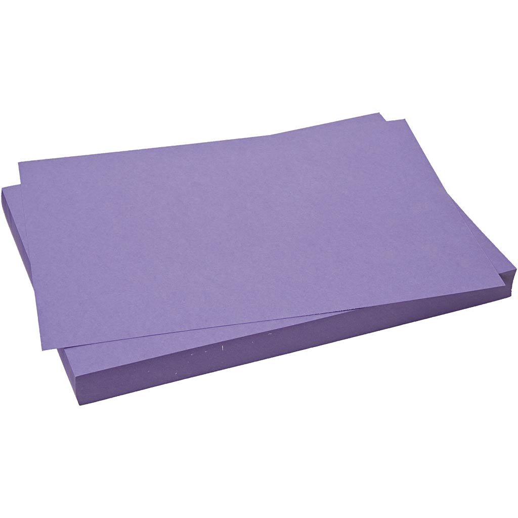Creativ company cardboard, sheet 50x70 cm, 270 gr, purple, 10 sheets 1 box