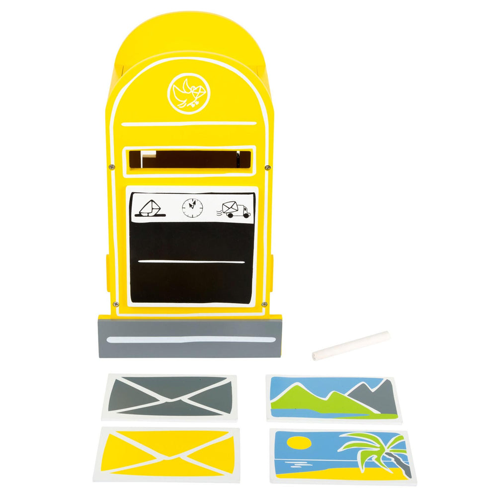 Small Foot Wooden Mailbox with Accessories