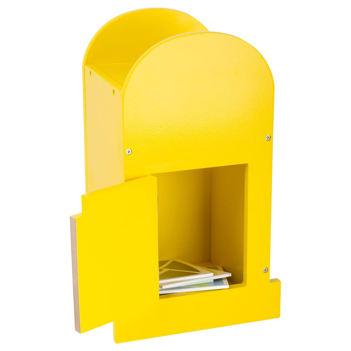 Small Foot Wooden Mailbox with Accessories