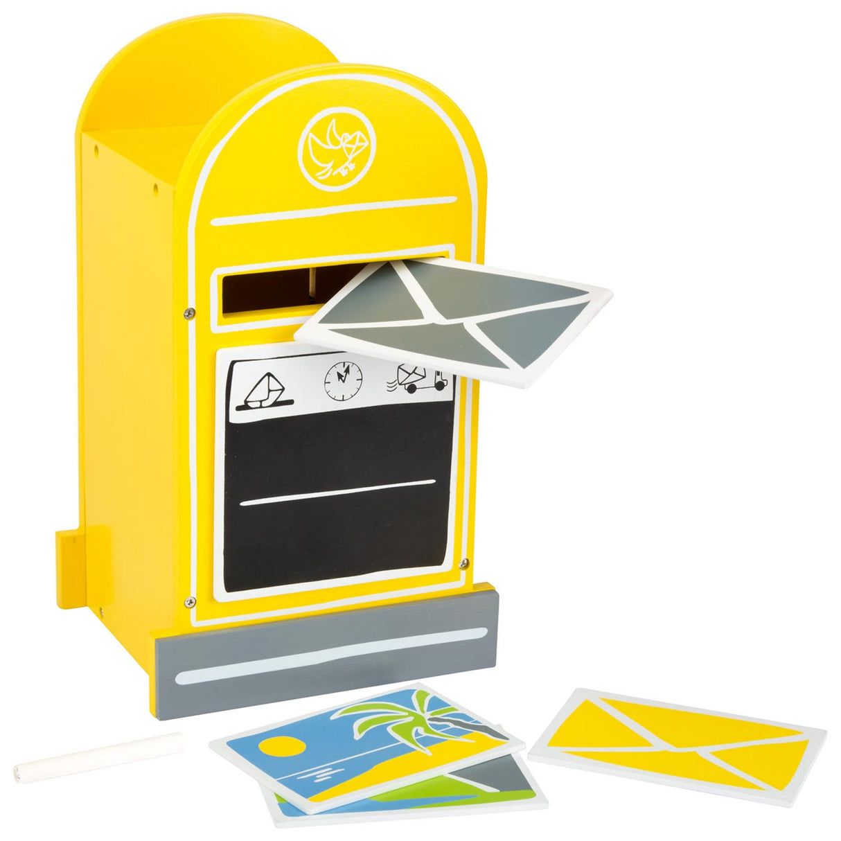 Small Foot Wooden Mailbox with Accessories