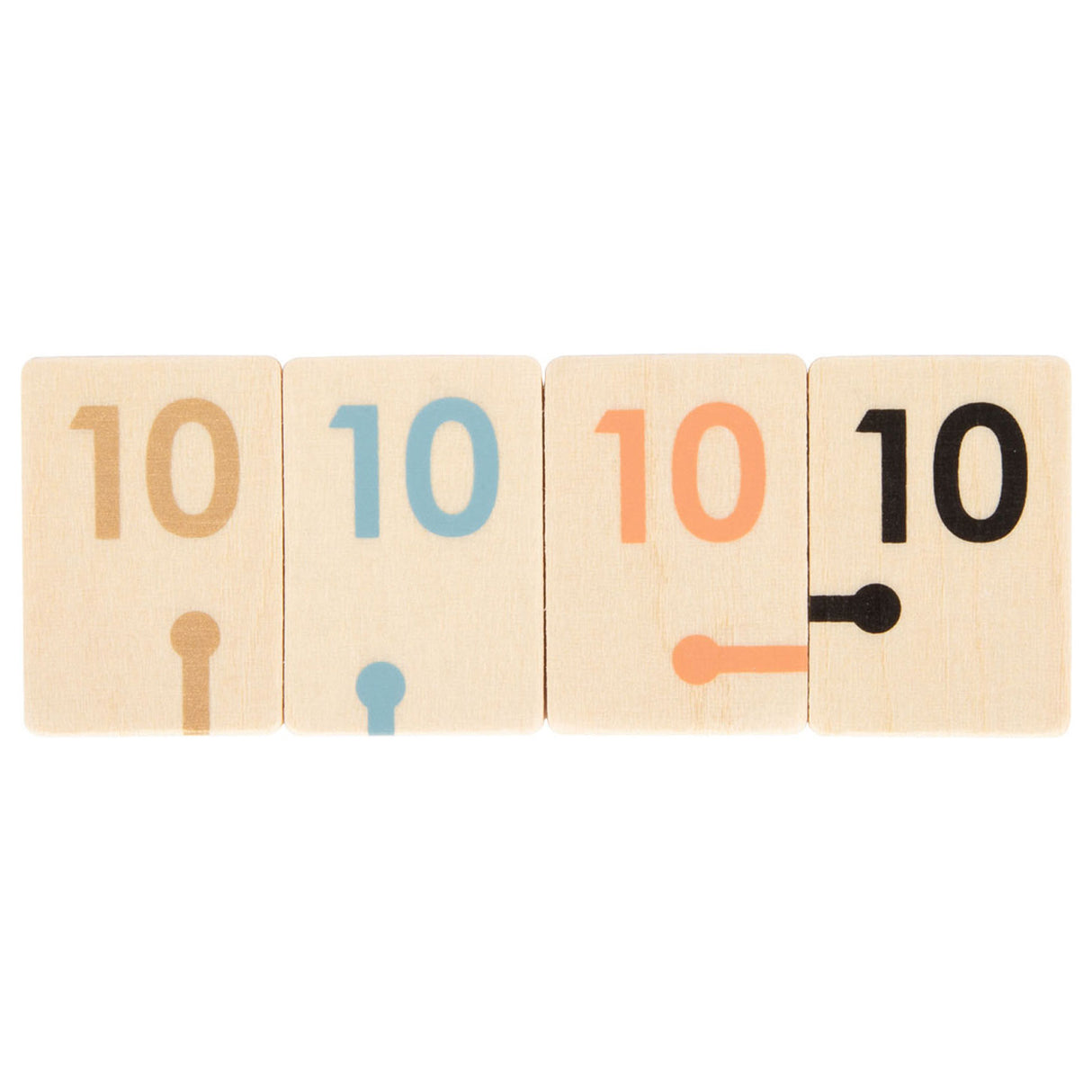 Kleines Fuß Holz Rommé Game