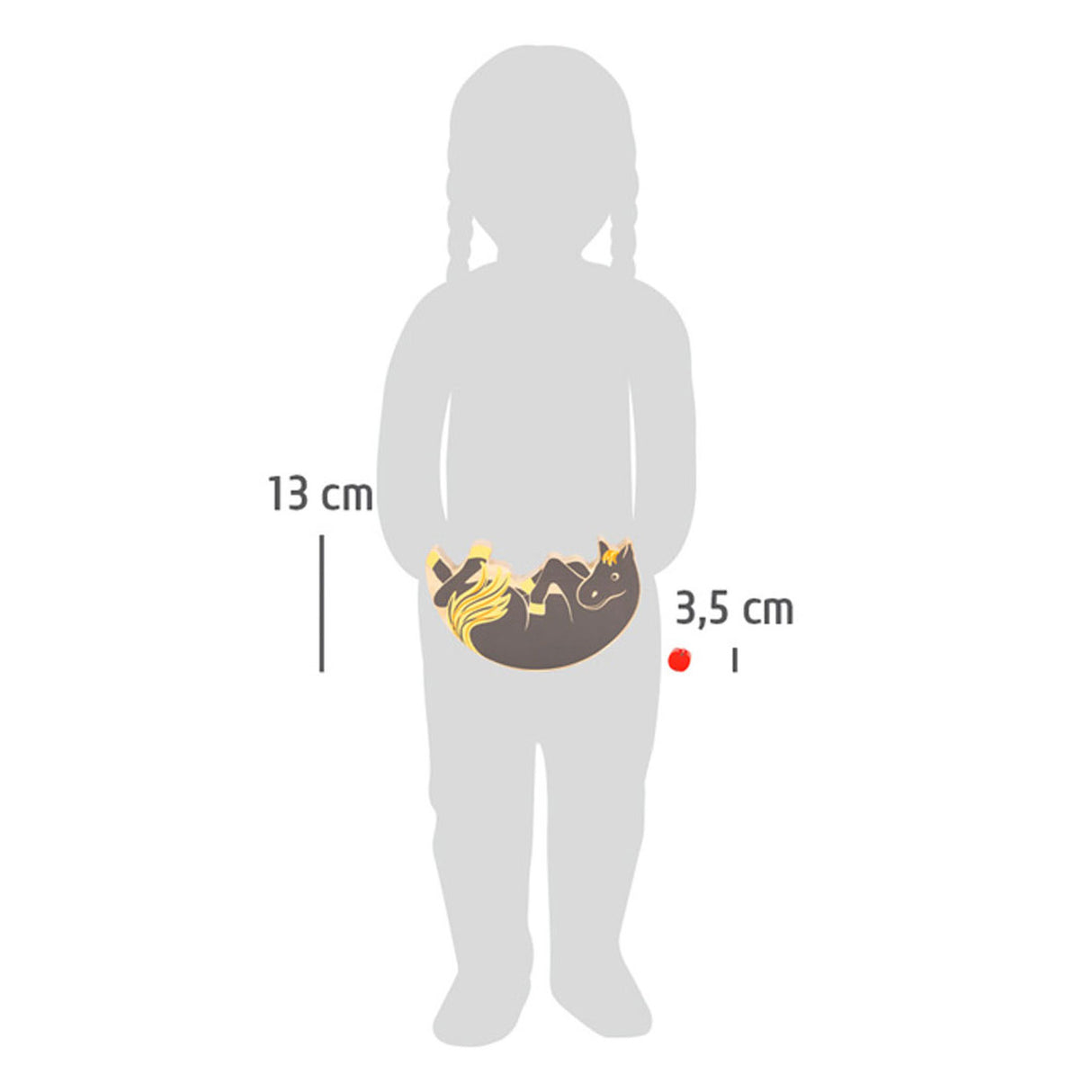 Klenge Fouss - Holzbalance Spill Päerd, 7DLG.