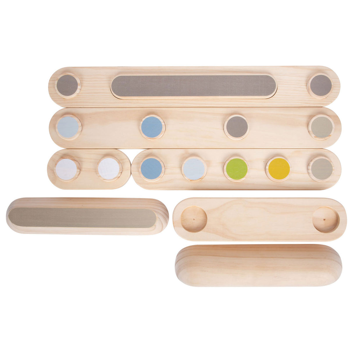 Small Foot - Wooden Balans Balk Adventure, 7dlg.