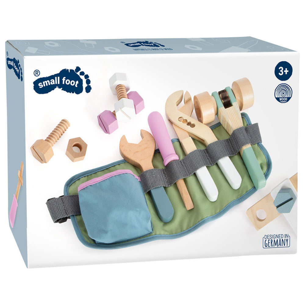 Small foot - gereedsschapsriem met houten gereedschap, 15dlg.