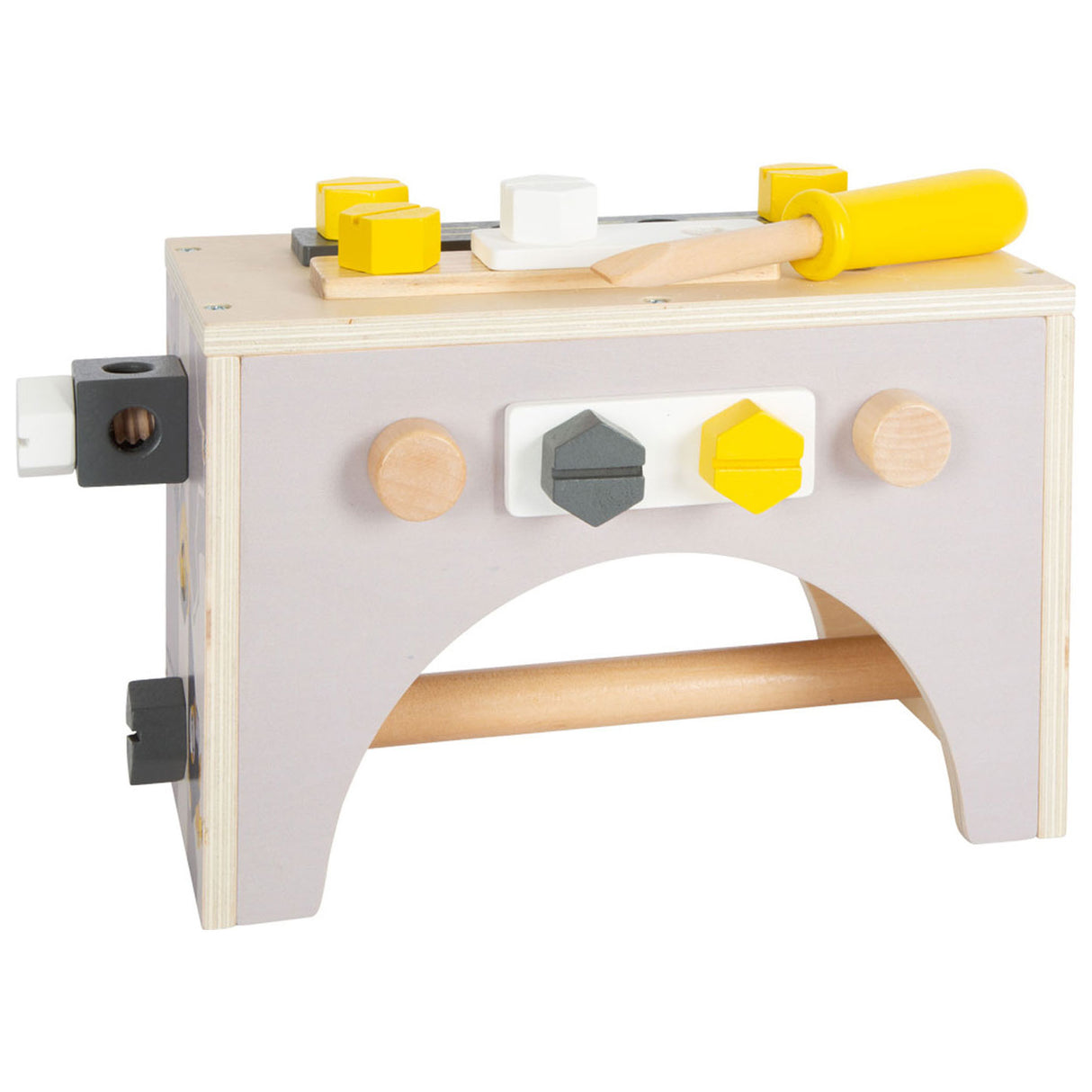 Liten fot - treverktøykasse 2in1, 28dlg.