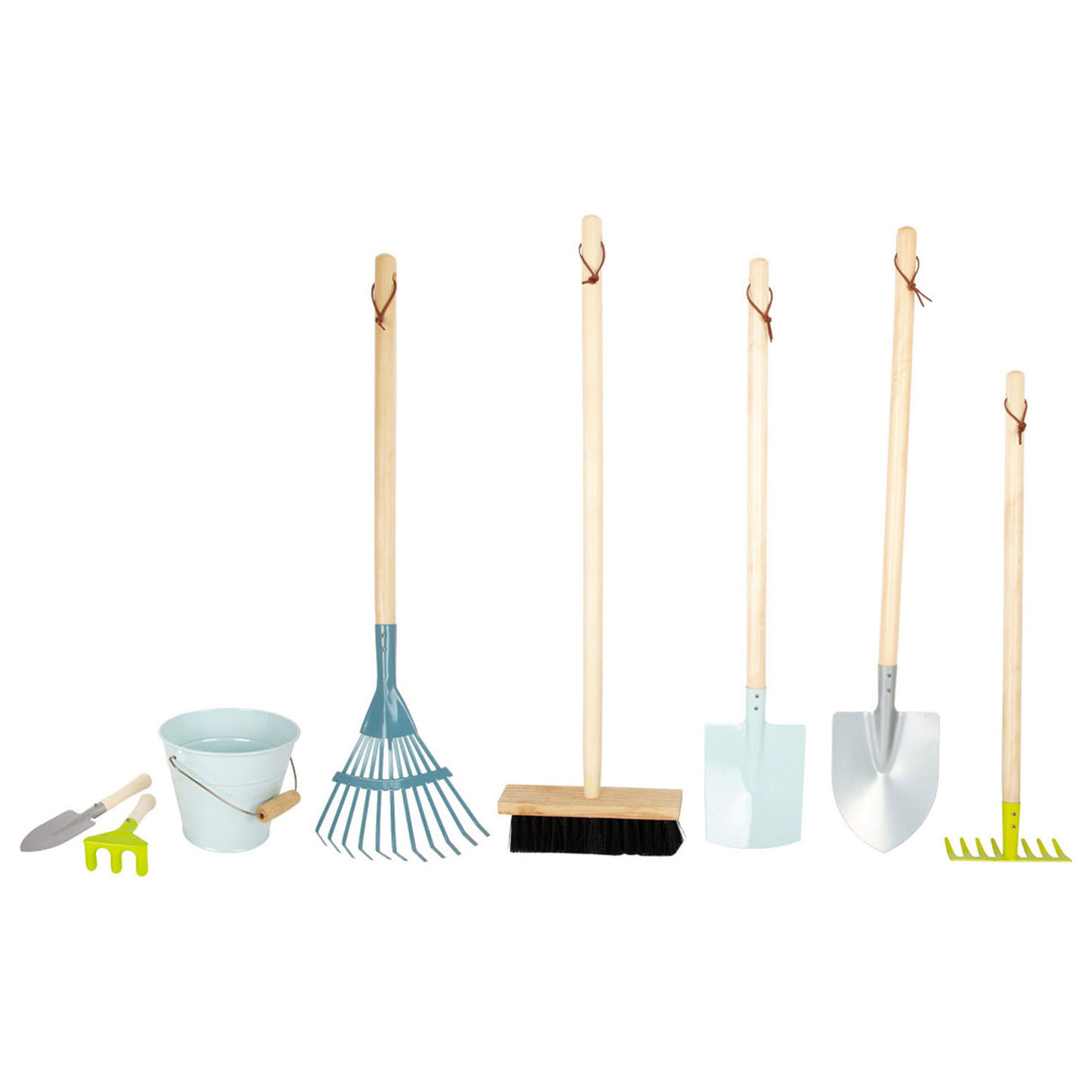 Malá noha - dřevěné dětské zahradní nástroje, 8dlg.